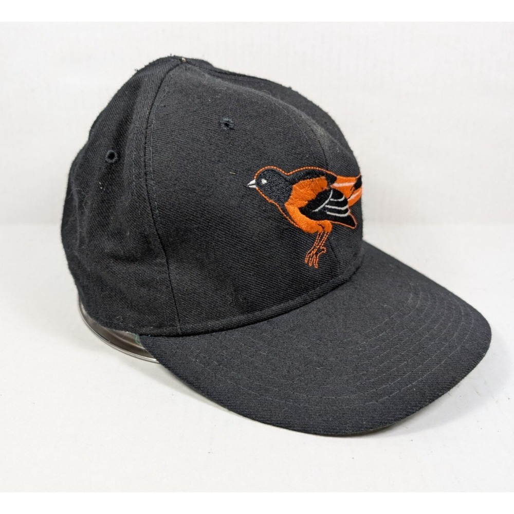 Vintage Baltimore Orioles Hat 6 3/4 READ New Era Diamond‎ Collection MLB Black